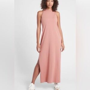 Athleta Destination Maxi Dress Dusy Mauve S